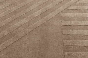 Levels Stripes uldtæppe - Muldvarp, 170x240 cm - NJRD
