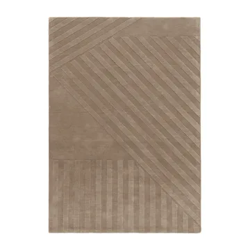 Levels Stripes uldtæppe - Muldvarp, 200x300 cm - NJRD