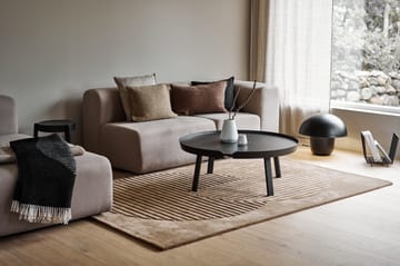 Levels uldtæppe circles beige - 170x240 cm - NJRD