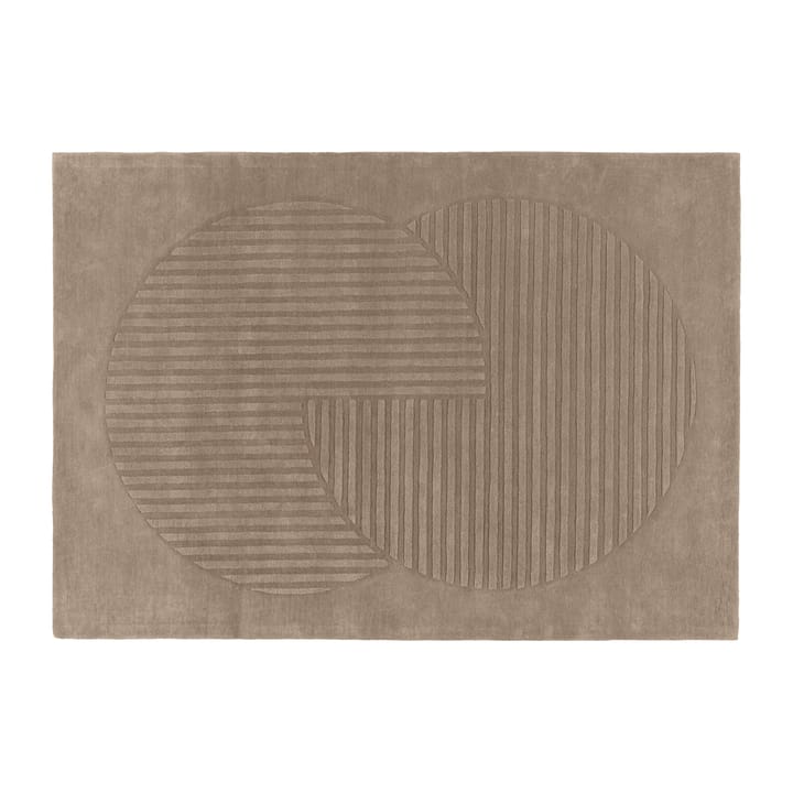 Levels uldtæppe circles grå - 170x240 cm - NJRD