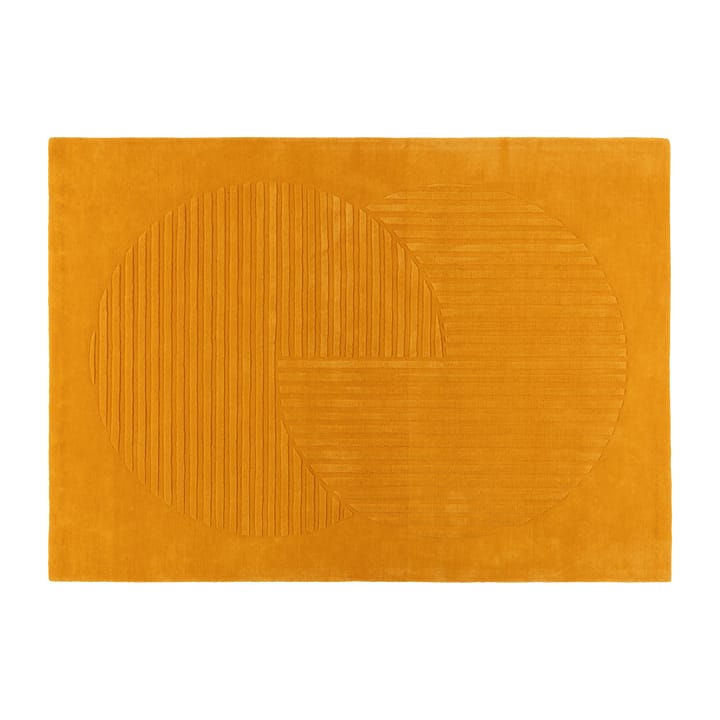 Levels uldtæppe circles gul - 170x240 cm - NJRD