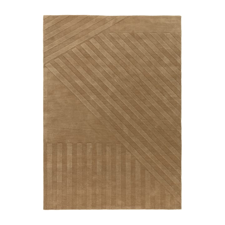 Levels uldtæppe stripes beige - 170x240 cm - NJRD