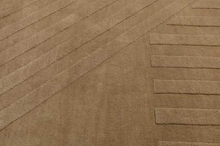 Levels uldtæppe stripes beige - 200x300 cm - NJRD