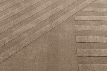 Levels uldtæppe stripes grå - 170x240 cm - NJRD