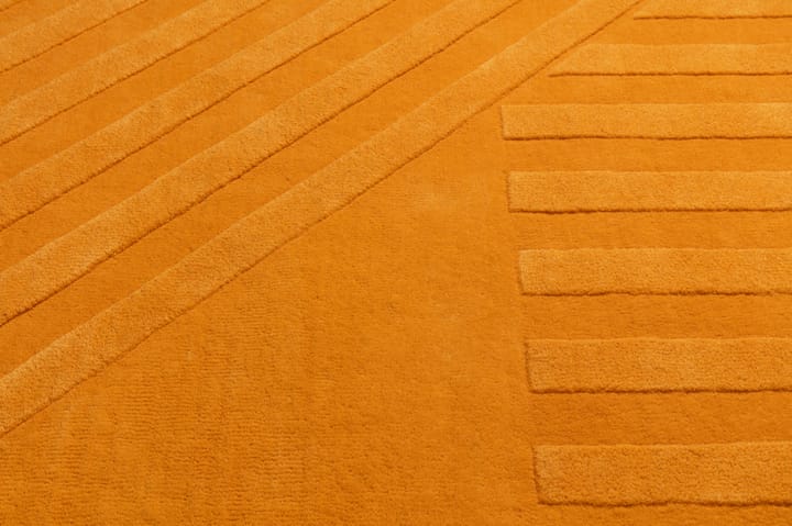 Levels uldtæppe stripes gul - 170x240 cm - NJRD