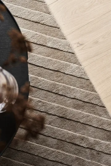 Levels uldtæppe stripes muldvarp - 170x240 cm - NJRD