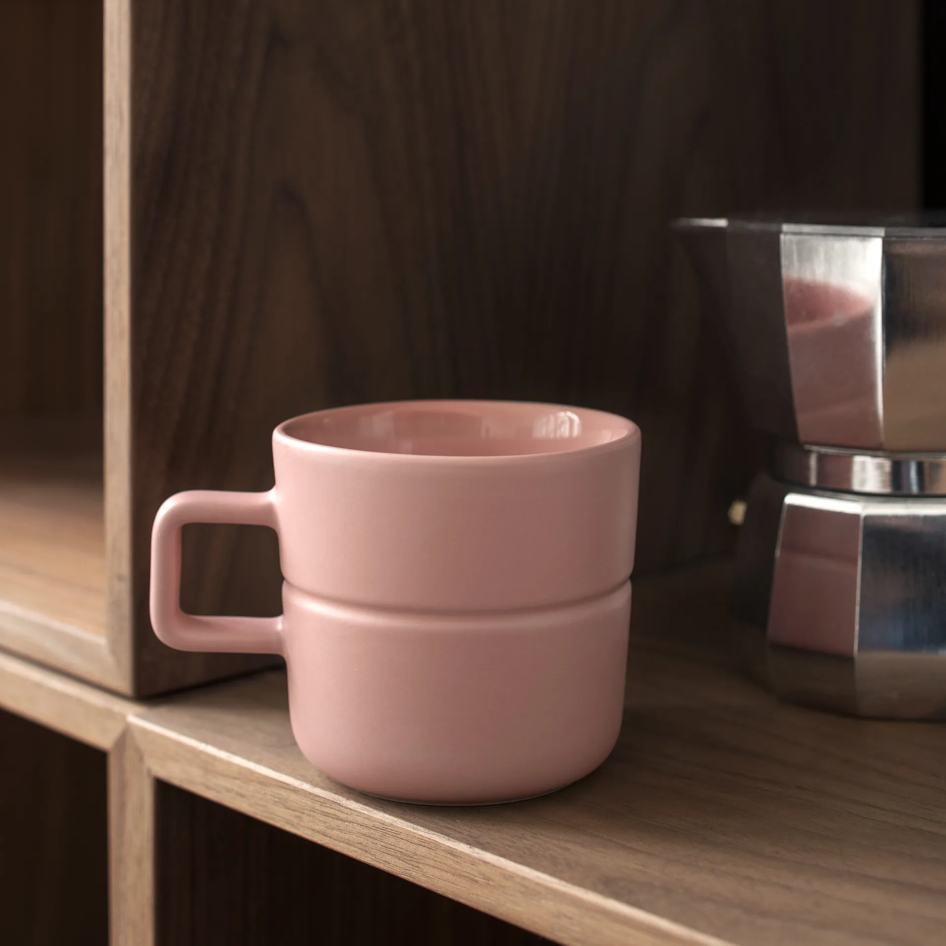 Lines krus 30 cl 2 stk., pink NJRD