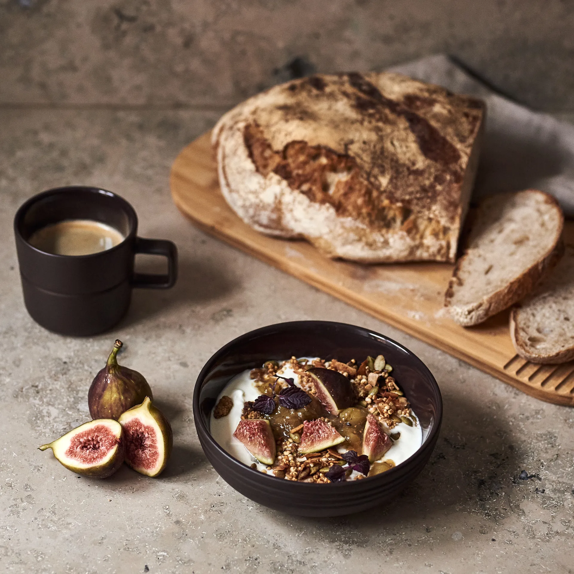 Lines krus 30 cl, brun NJRD