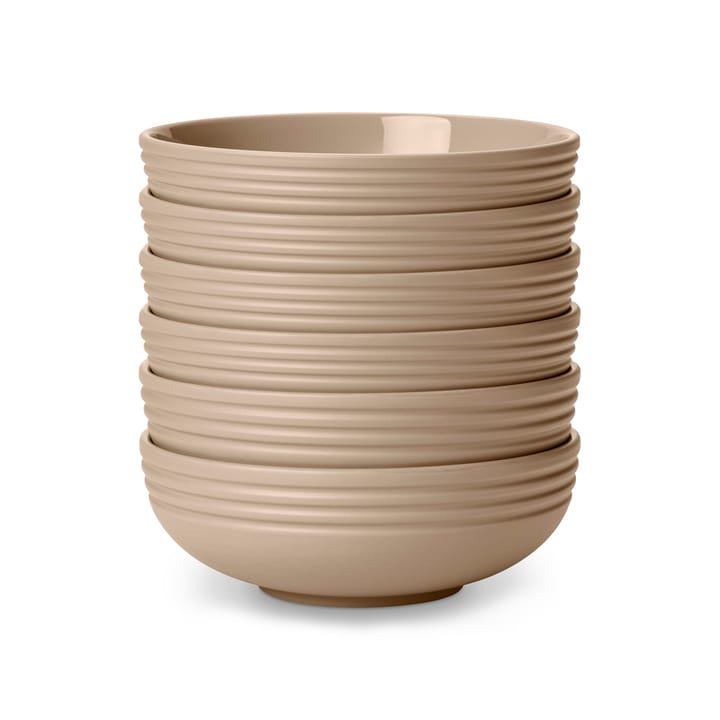 Lines skål Ø16 cm 6 stk. - beige - NJRD