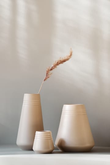 Lines vase 18 cm
 - Beige - NJRD