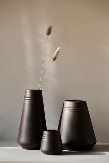 Lines vase 18 cm
 - Brun - NJRD