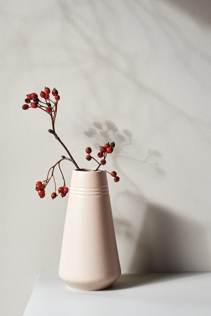 Lines vase 22 cm
 - Beige - NJRD