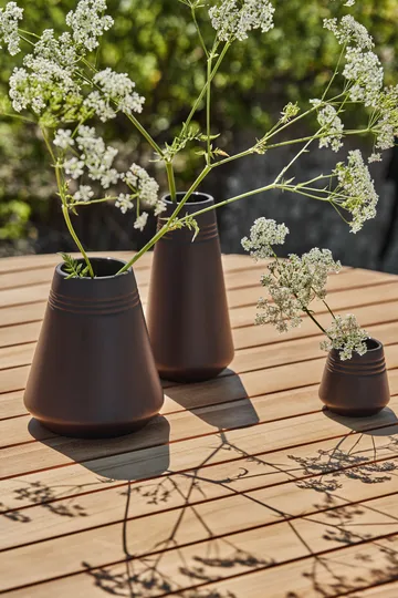 Lines vase 22 cm
 - Brun - NJRD