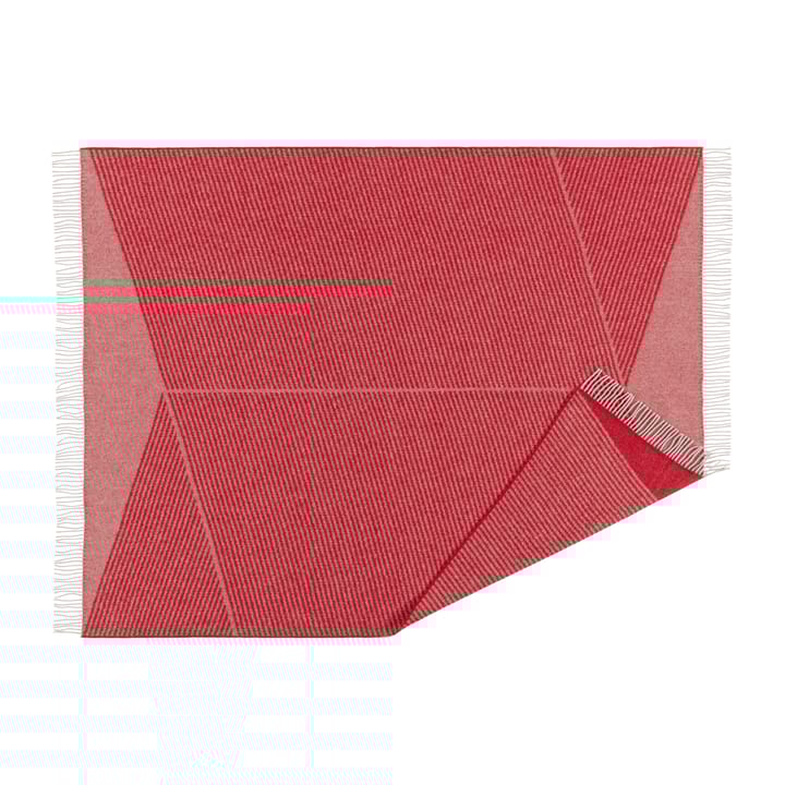 Rectangles uldplaid seasonal edition 130x185 cm - Rød - NJRD