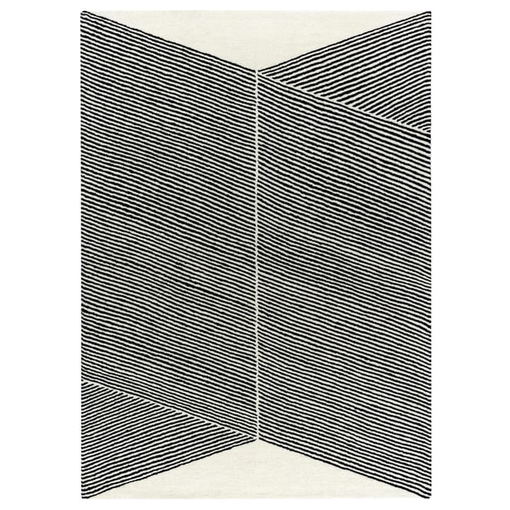 Rectangles uldtæppe naturhvid - 200x300 cm - NJRD