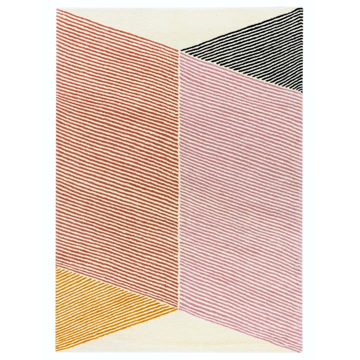 Rectangles uldtæppe pink - 200x300 cm - NJRD