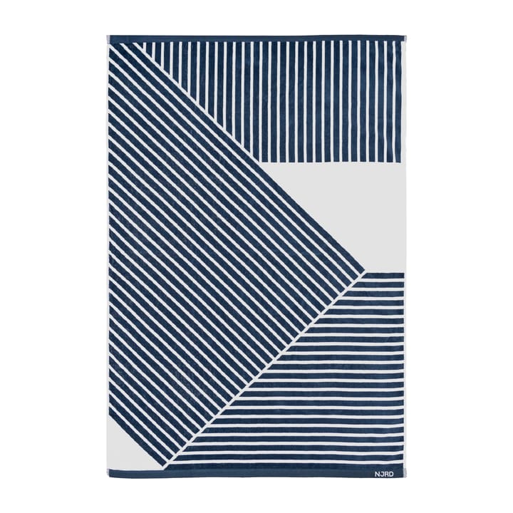 Stripes badehåndklæde 100x150 cm, Blå NJRD