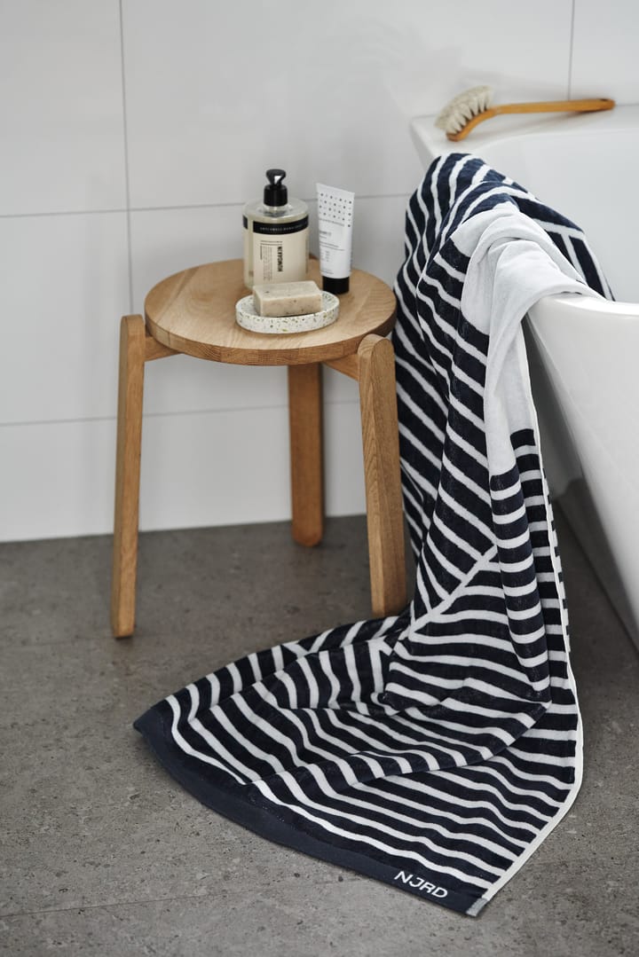 Stripes badehåndklæde 100x150 cm, Blå NJRD