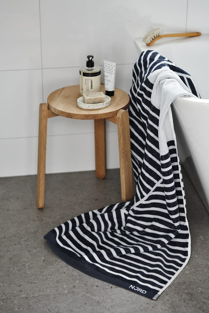 Stripes badehåndklæde 100x150 cm - Blå - NJRD