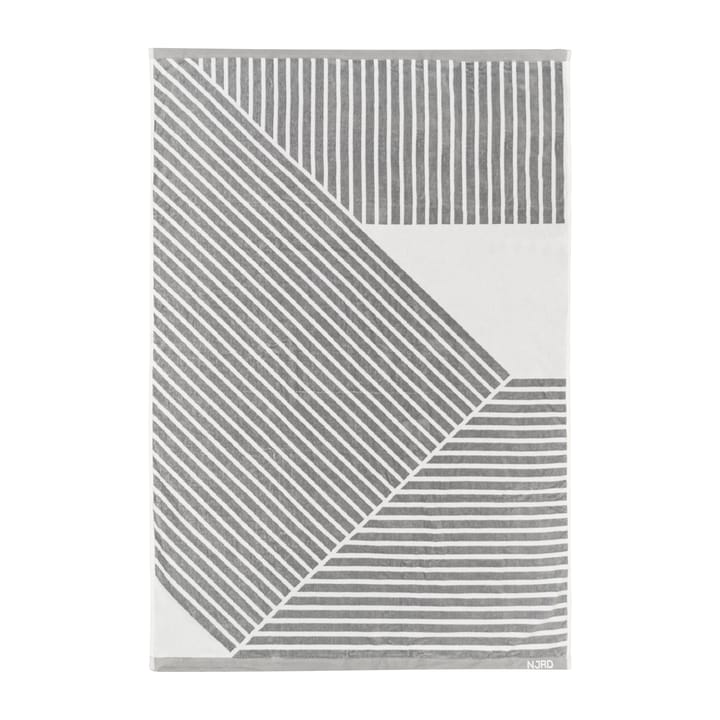 Stripes badehåndklæde 100x150 cm, Grå NJRD