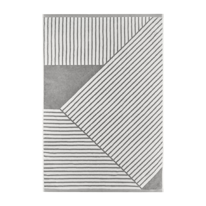 Stripes badehåndklæde 100x150 cm - Grå - NJRD
