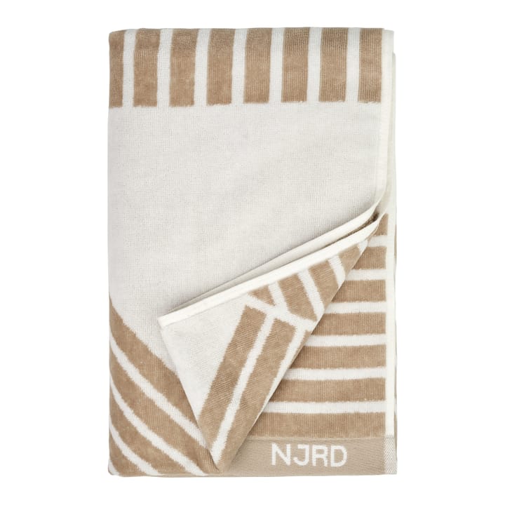 Stripes badehåndklæde 70x140 cm  - Beige - NJRD