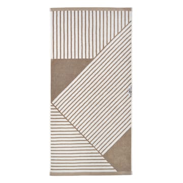 Stripes badehåndklæde 70x140 cm  - Beige - NJRD