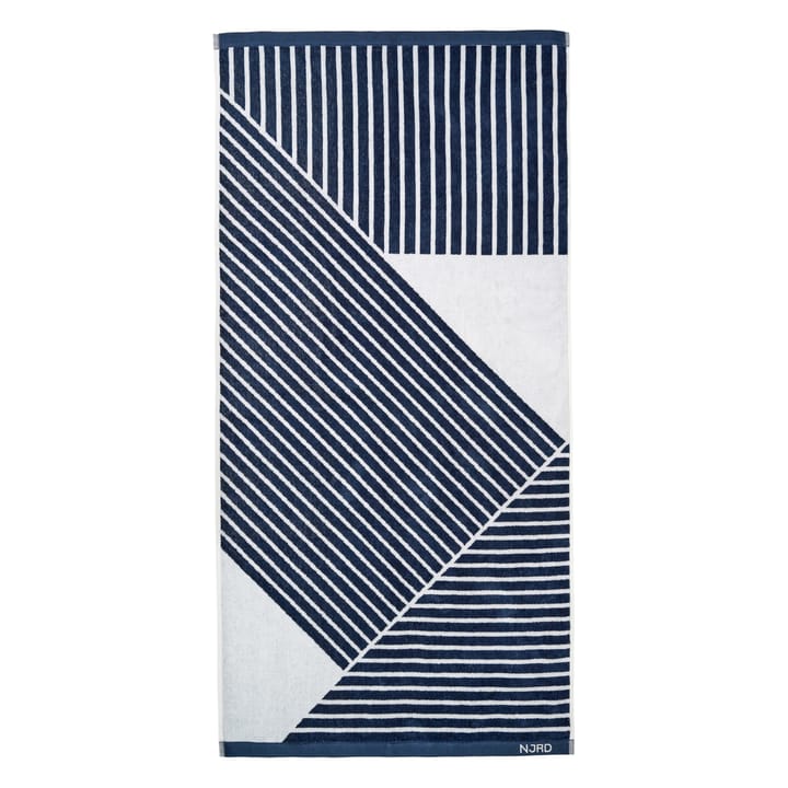 Stripes badehåndklæde 70x140 cm , Blå NJRD