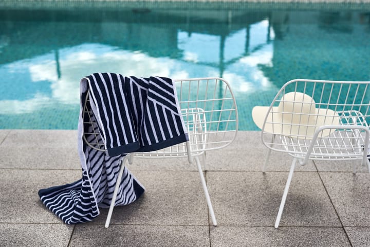 Stripes badehåndklæde 70x140 cm , Blå NJRD