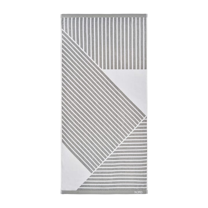 Stripes badehåndklæde 70x140 cm , Grå NJRD