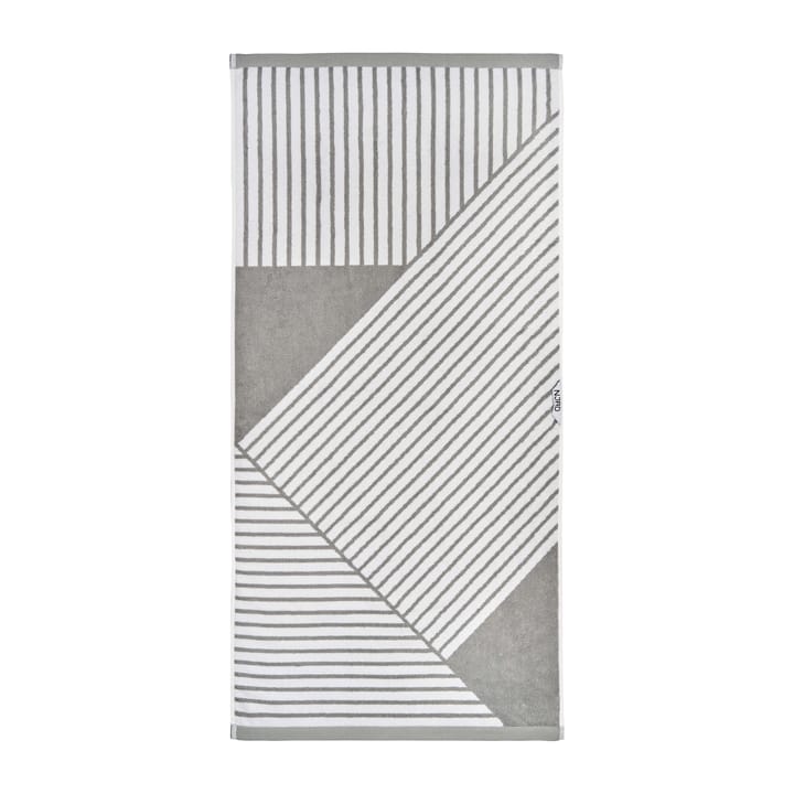 Stripes badehåndklæde 70x140 cm , Grå NJRD