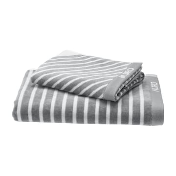 Stripes badehåndklæde 70x140 cm  - Grå - NJRD