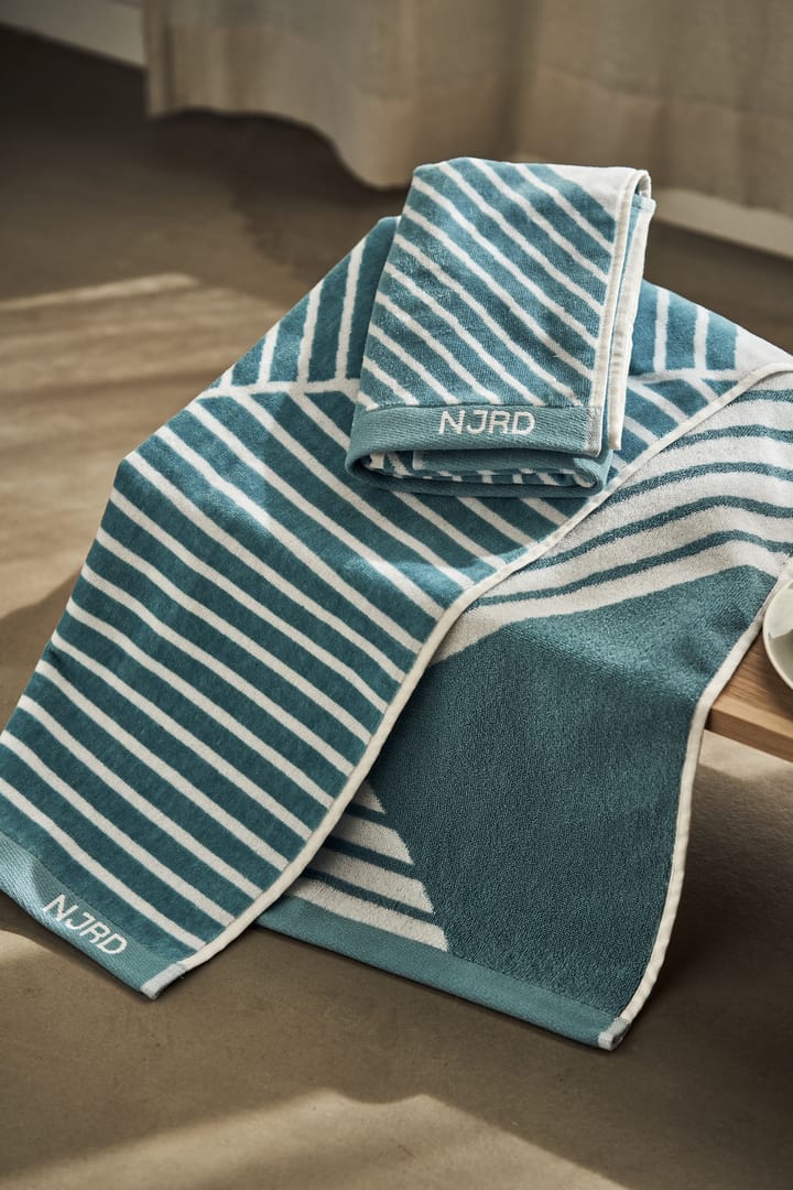 Stripes badehåndklæde 70x140 cm Special Edition 2022 - Turkis - NJRD