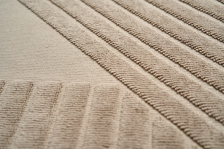 Stripes bademåtte 50x90 cm, Beige NJRD