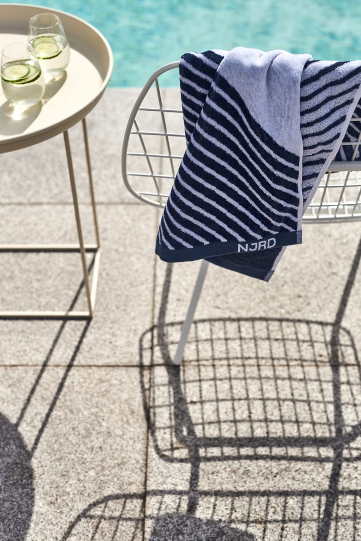 Stripes håndklæde 50x70 cm - Blå - NJRD
