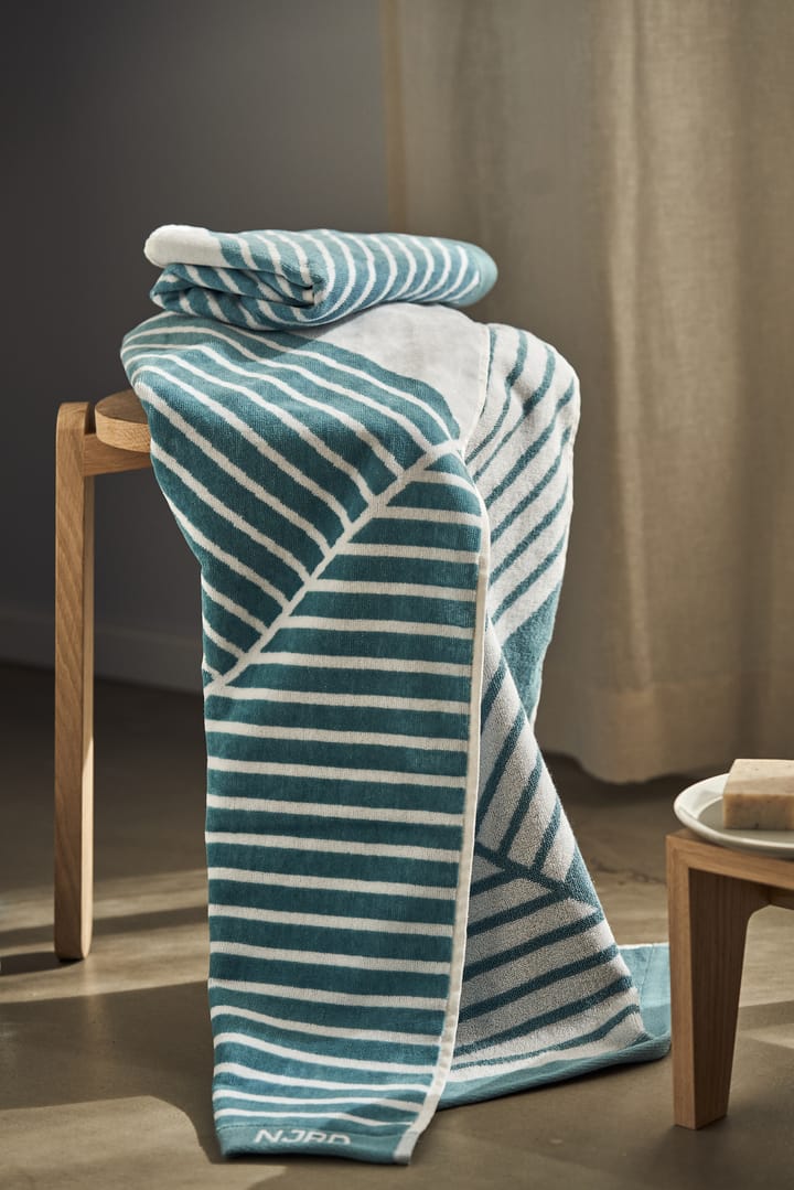 Stripes håndklæde 50x70 cm Special Edition 2022, Turkis NJRD
