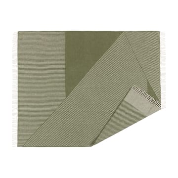 Stripes uldplaid 130x185 cm - Grøn - NJRD