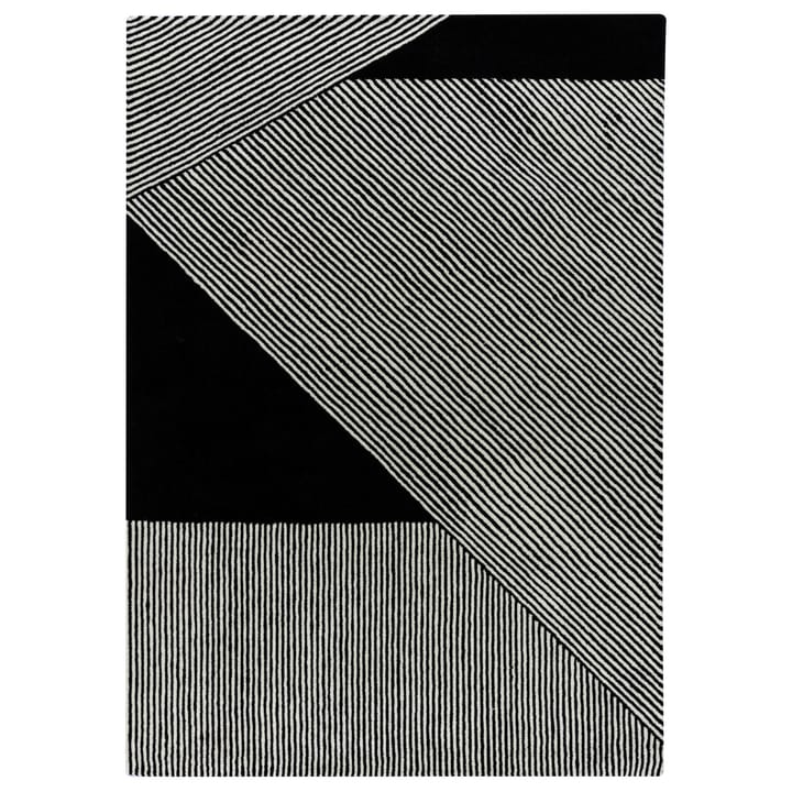 Stripes uldtæppe sort - 200x300 cm - NJRD