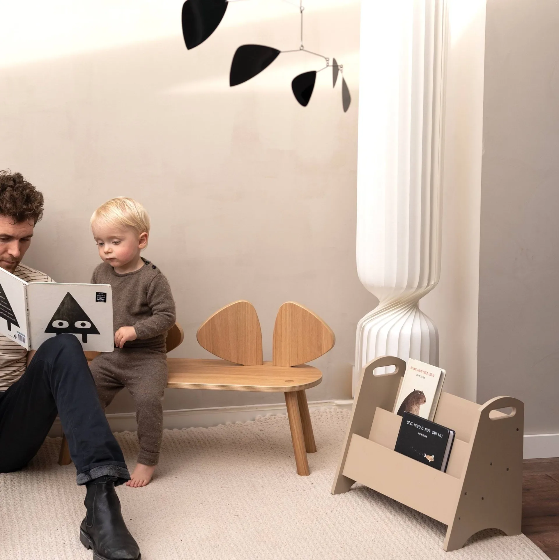 Book holder bogreol til børn, Beige Nofred