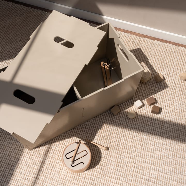 Cube Long opbevaringsboks, Beige Nofred