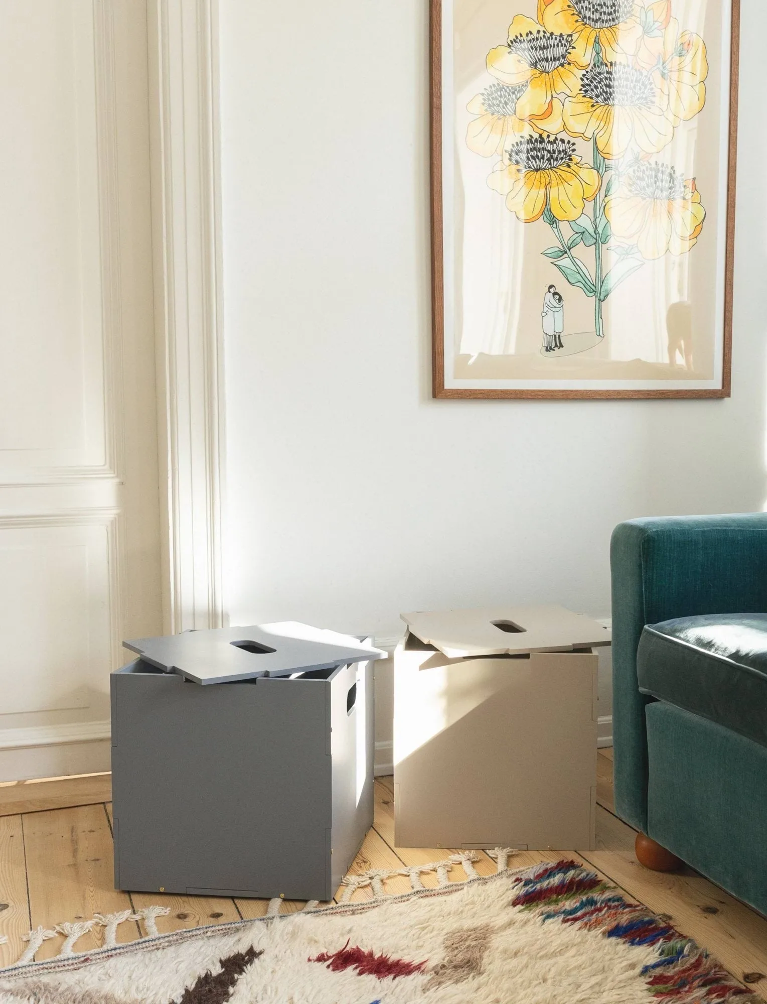 Cube Storage opbevaringsboks, Olivengrøn Nofred