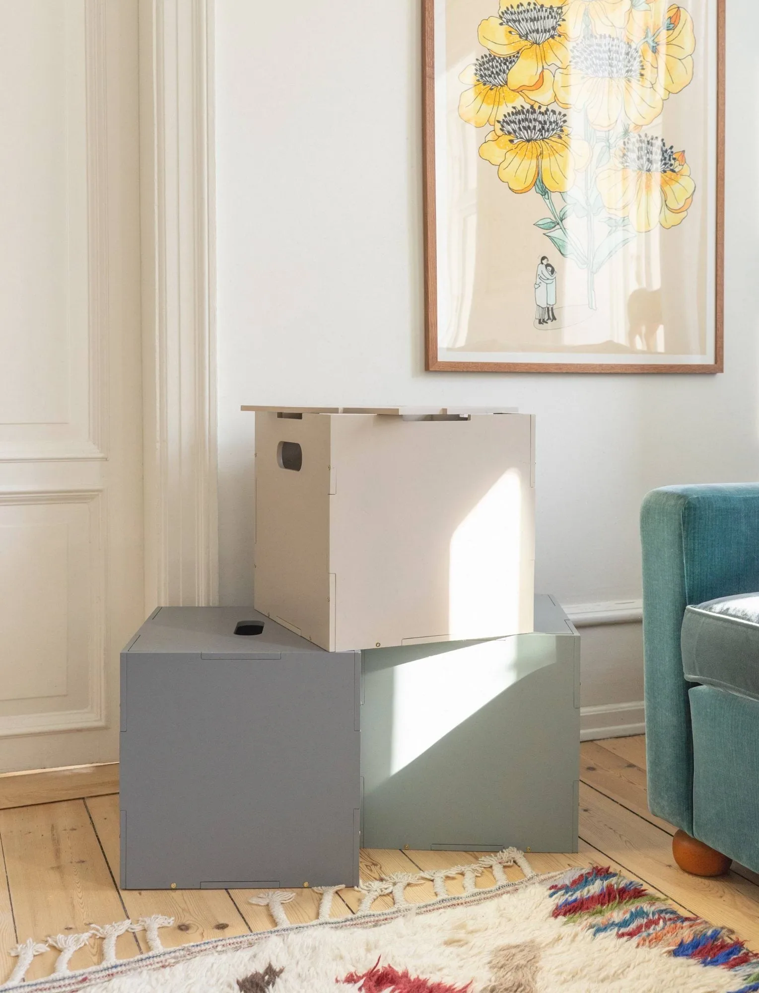 Cube Storage opbevaringsboks, Olivengrøn Nofred