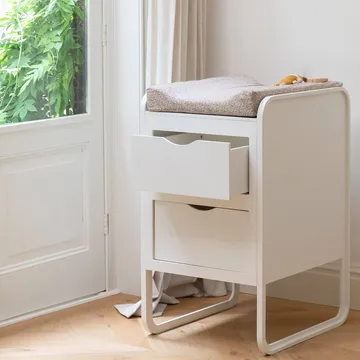 Form puslebord 65,4x56x95 cm - Hvid - Nofred