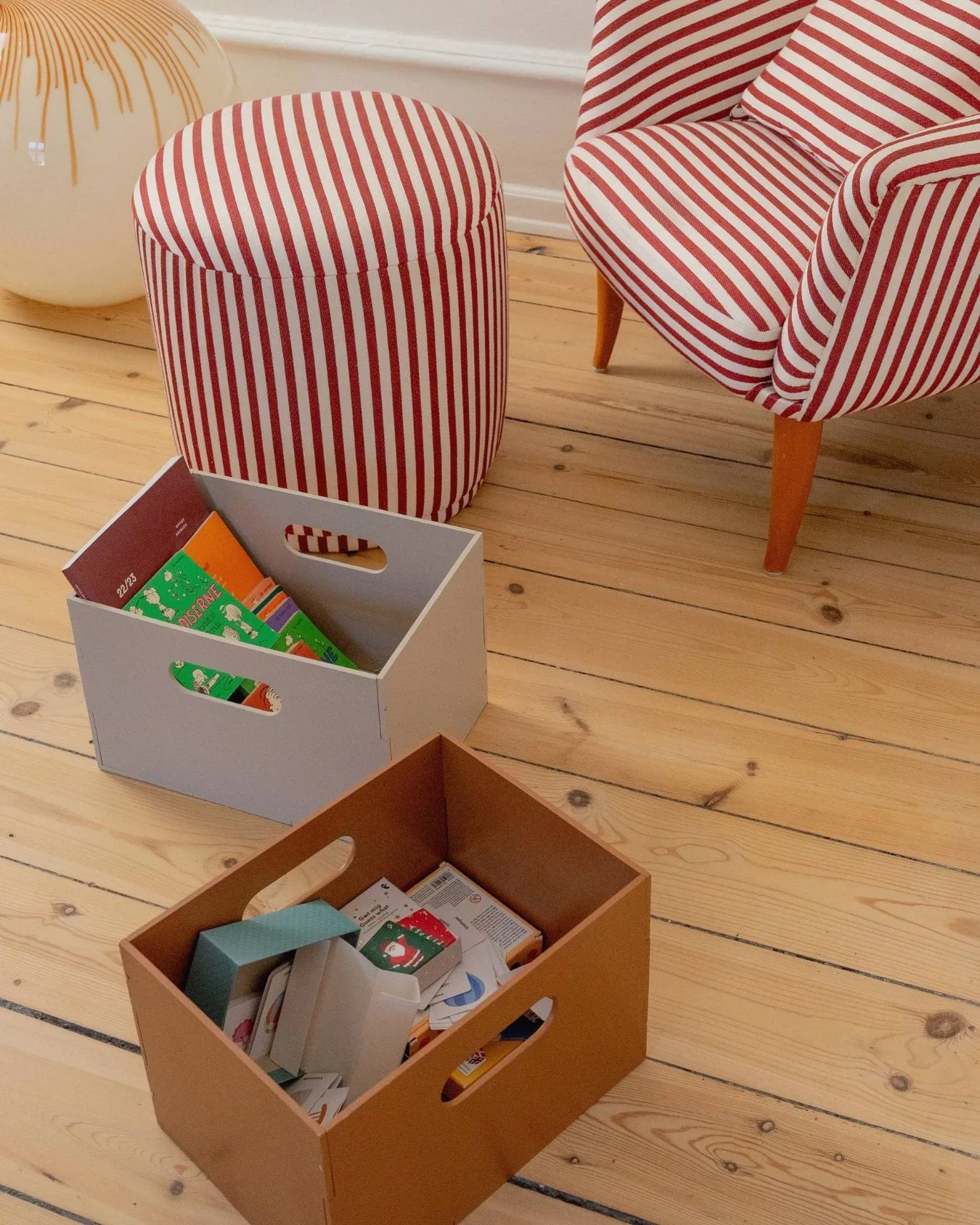Kiddo Box opbevaringskasse, Beige Nofred