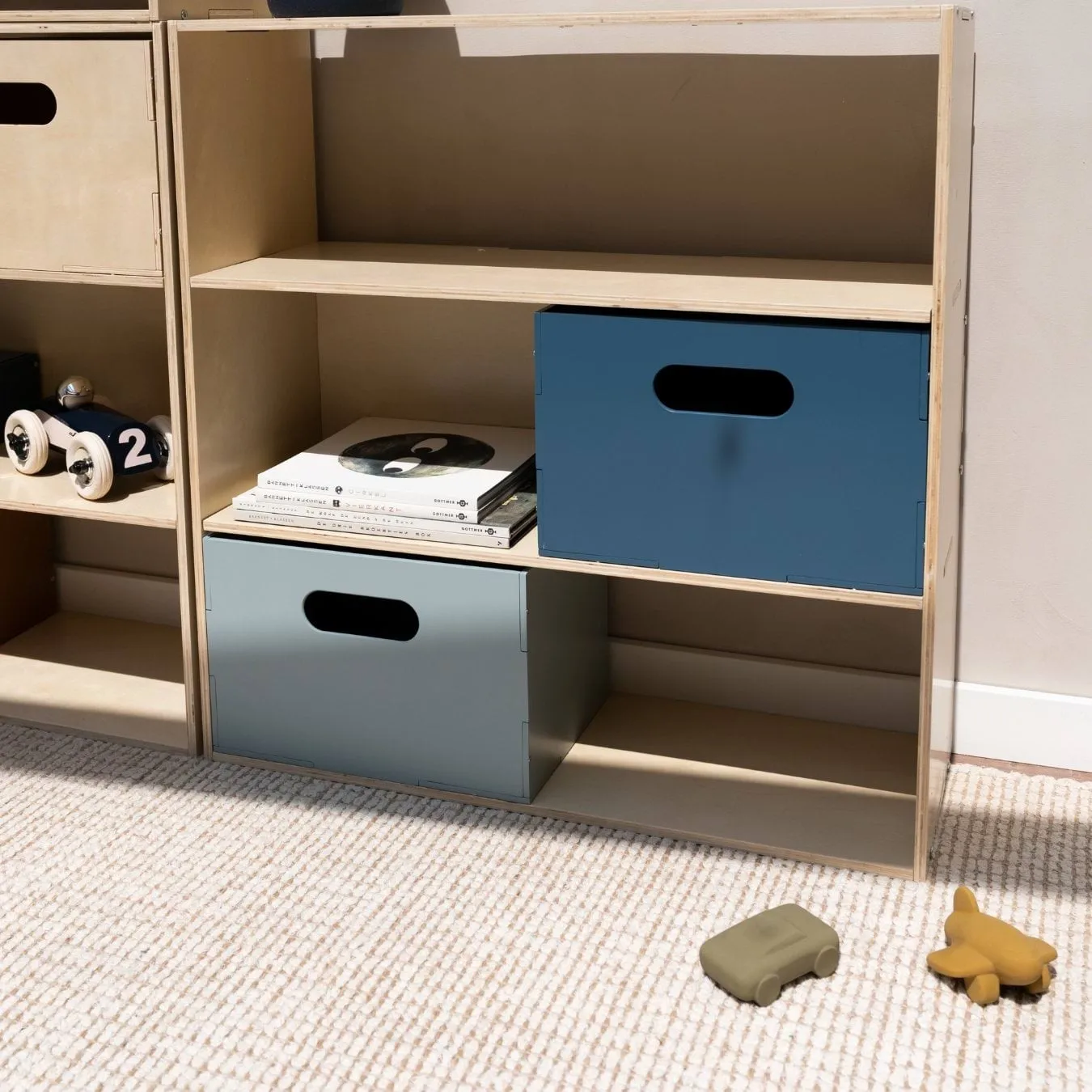 Kiddo Box opbevaringskasse, Blå Nofred