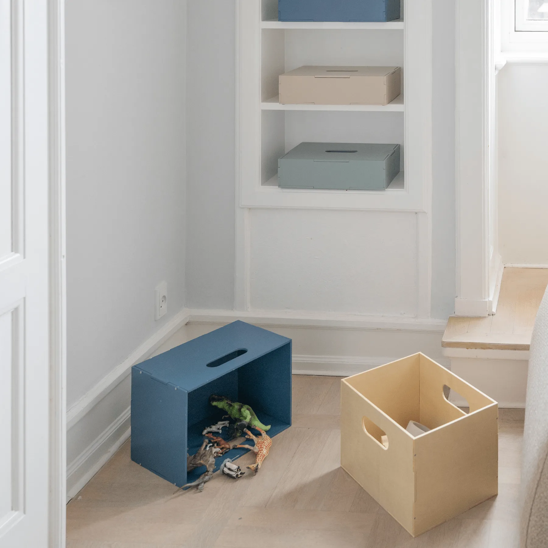 Kiddo Box opbevaringskasse, Blå Nofred