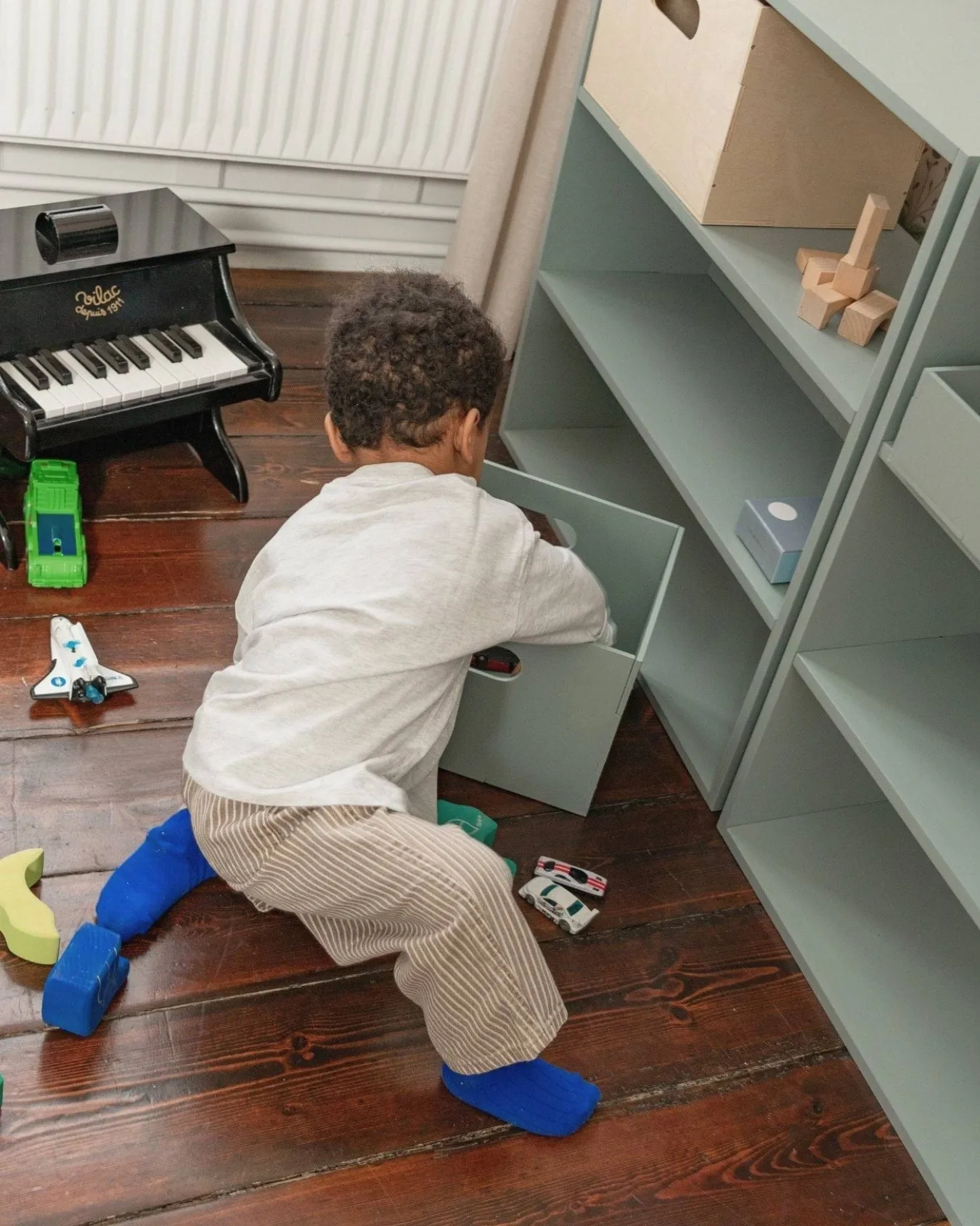 Kiddo Box opbevaringskasse, Olivengrøn Nofred