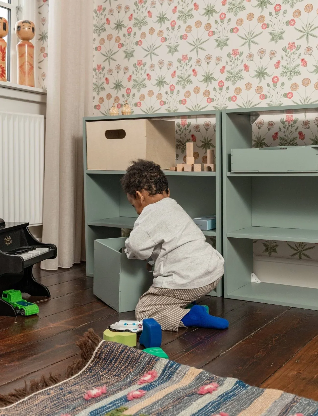 Kiddo Shelving børnehylde, Olivengrøn Nofred