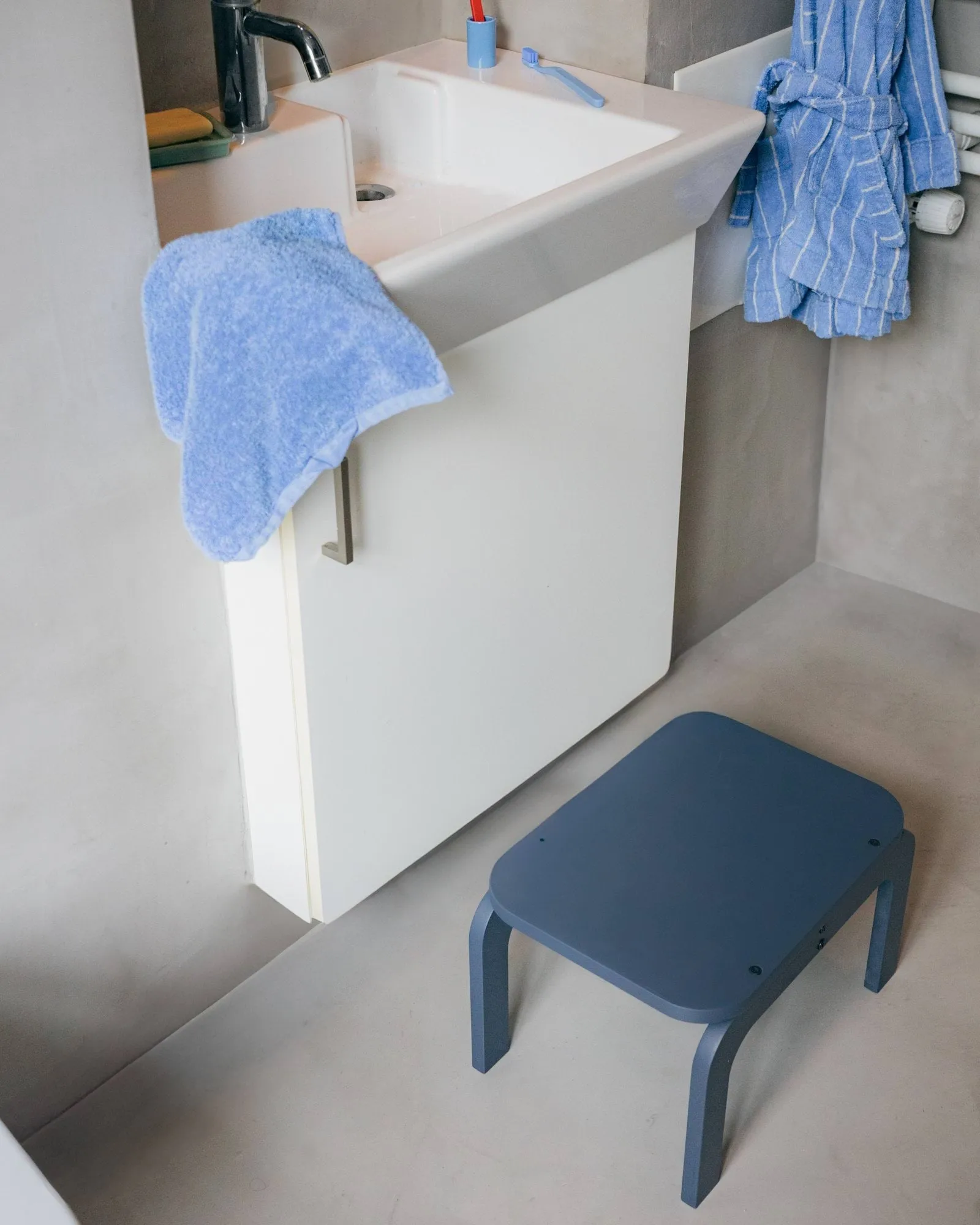 Kiddo Step Seat skammel, Blue Nofred