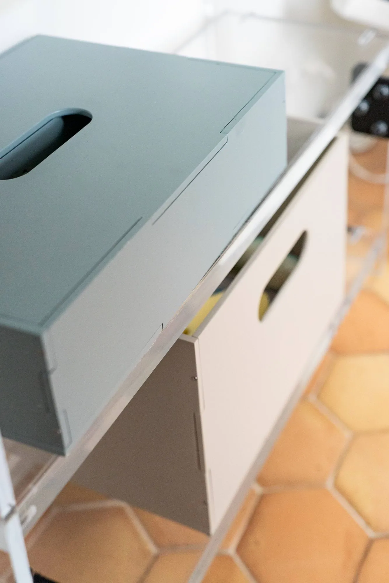 Kiddo Tool Box opbevaringsboks, Olivengrøn Nofred
